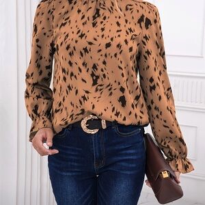 Leopard Print Women's Top
